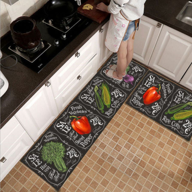 Kitchen Printed Non-Slip Carpet