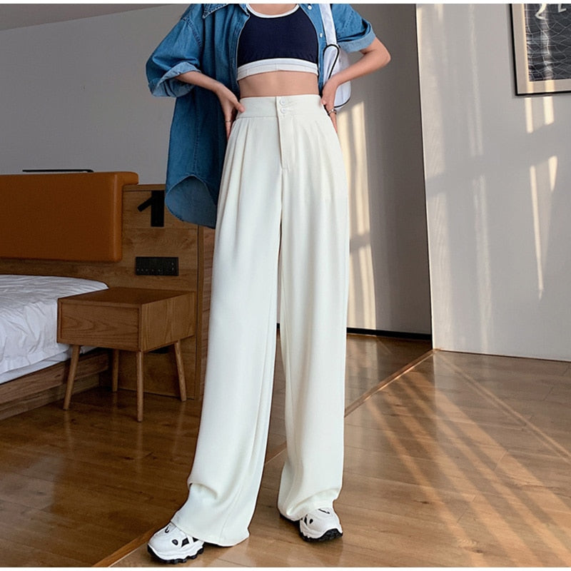 Woman's Casual Full-Length Loose Pants