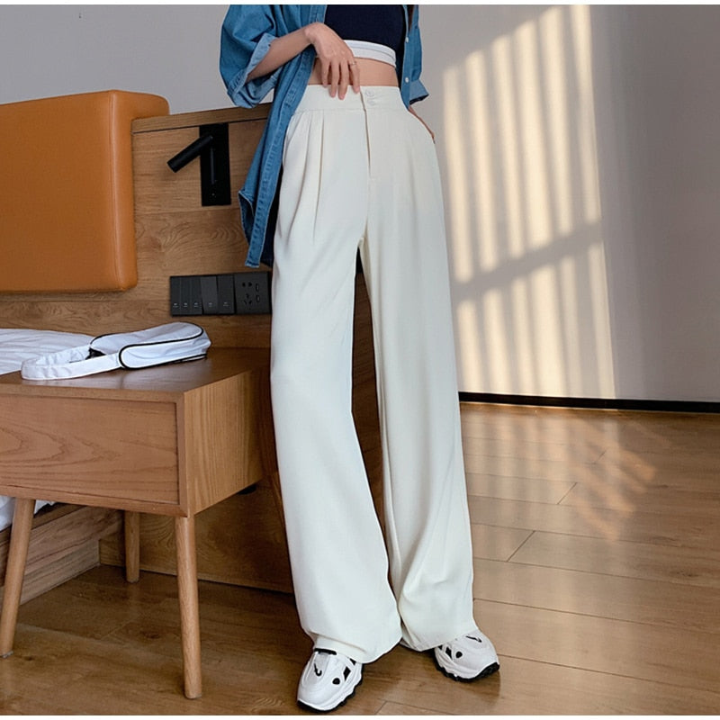 Woman's Casual Full-Length Loose Pants