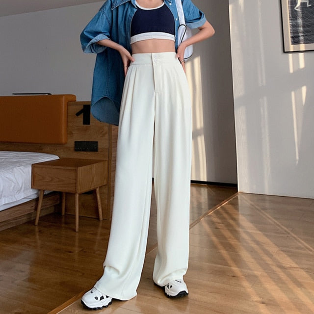 Woman's Casual Full-Length Loose Pants