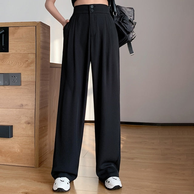 Woman's Casual Full-Length Loose Pants