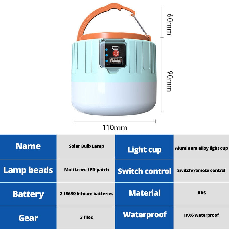 CAMPING SOLAR LED LIGHT