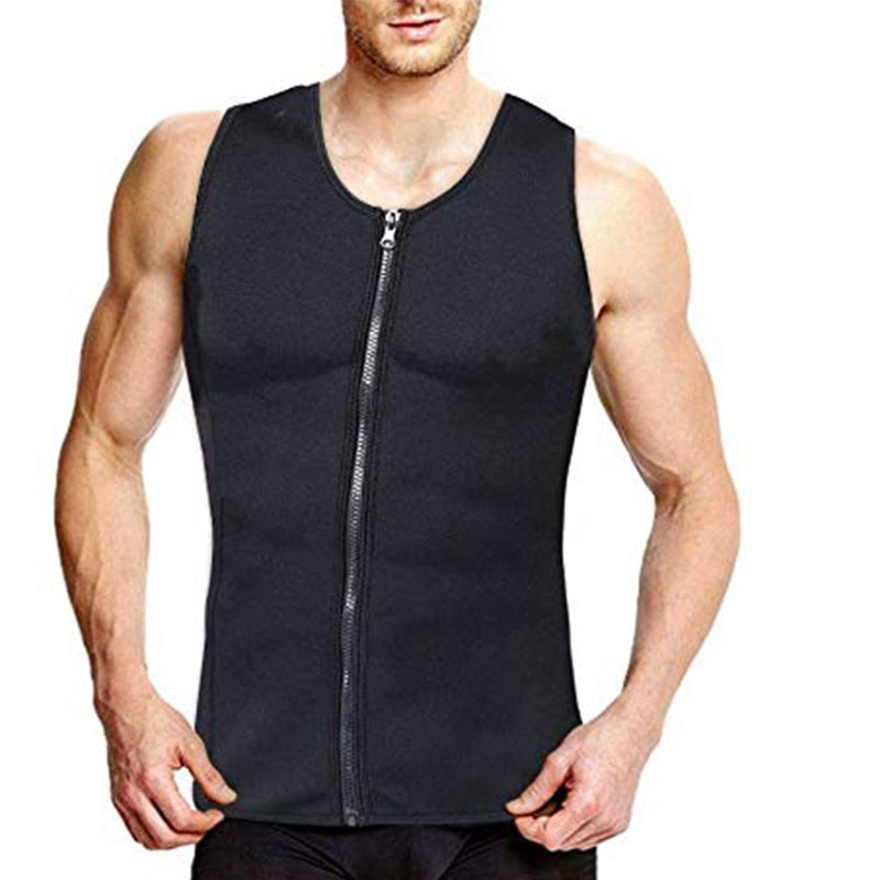 MEN'S ZIPPER NEOPRENE SAUNA VEST