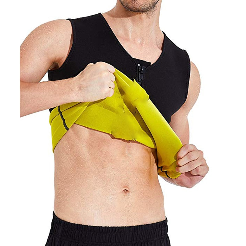 MEN'S ZIPPER NEOPRENE SAUNA VEST