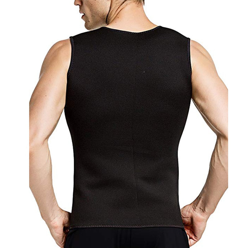 MEN'S ZIPPER NEOPRENE SAUNA VEST