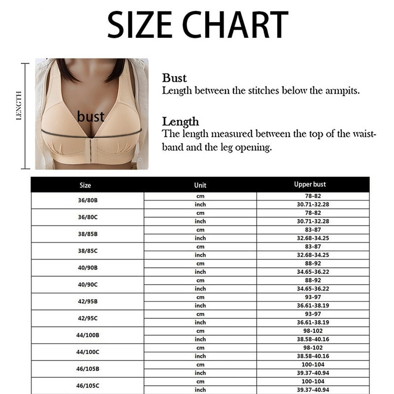 PlusSize Front Closure PushUp Bra