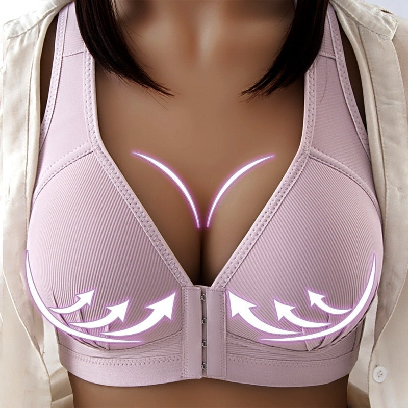 PlusSize Front Closure PushUp Bra