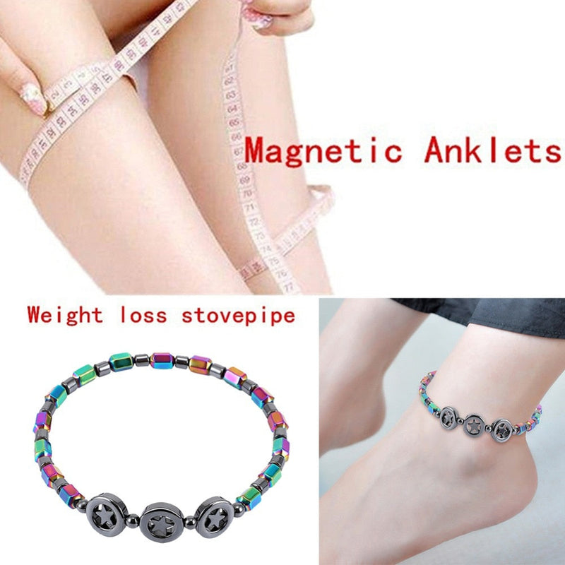 Slimming Magnet Hematite Anklet