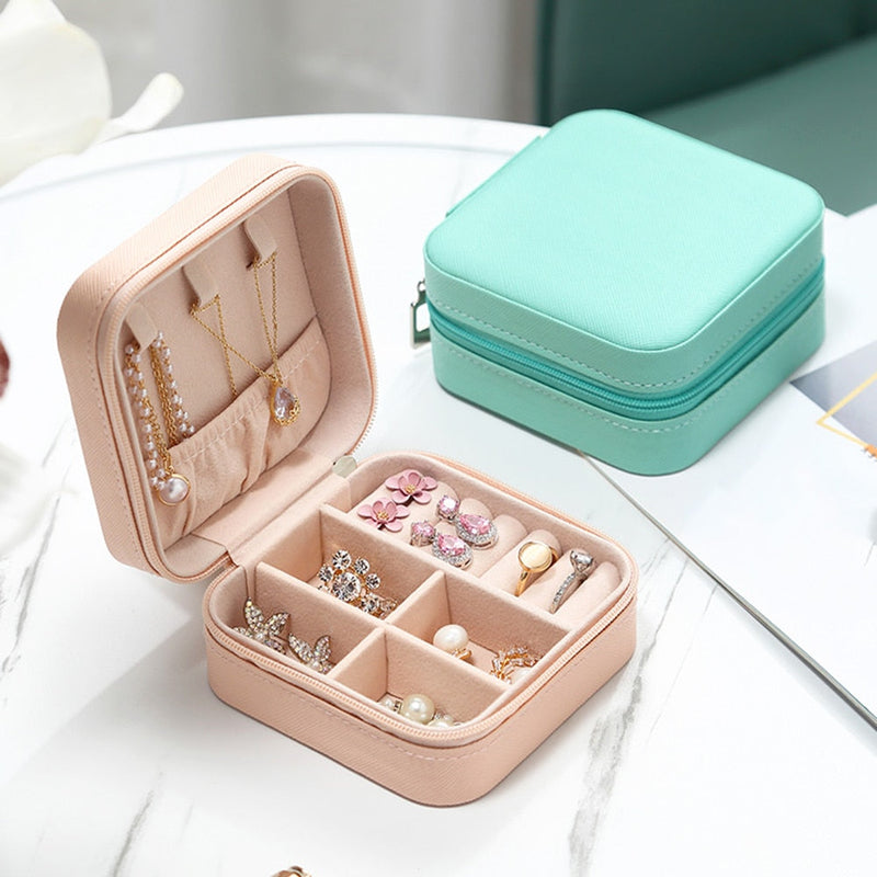 Chloe Portable Organizer Mini Travel Display Storage Jewelry Box