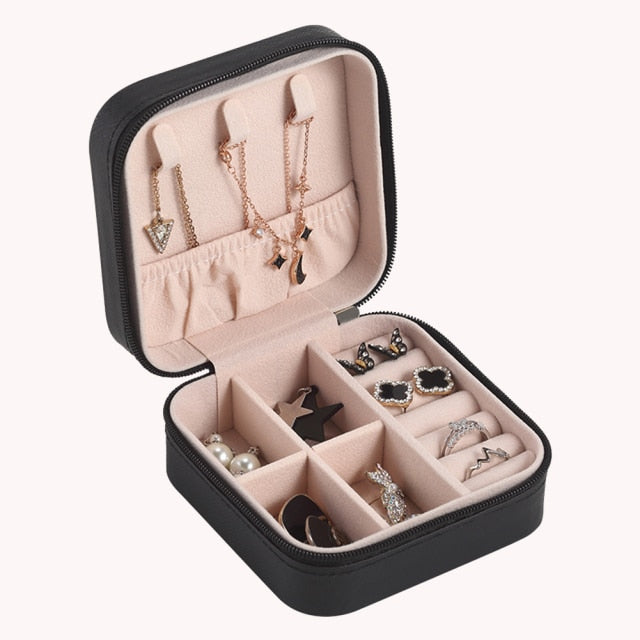 Chloe Portable Organizer Mini Travel Display Storage Jewelry Box