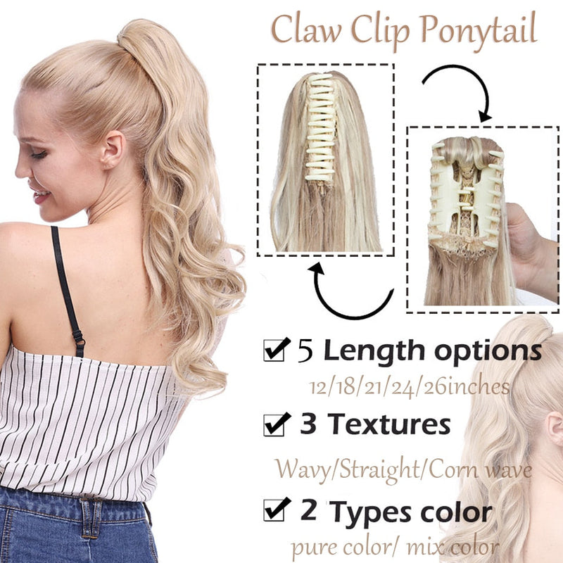 Claw-On Pony Tail Extension