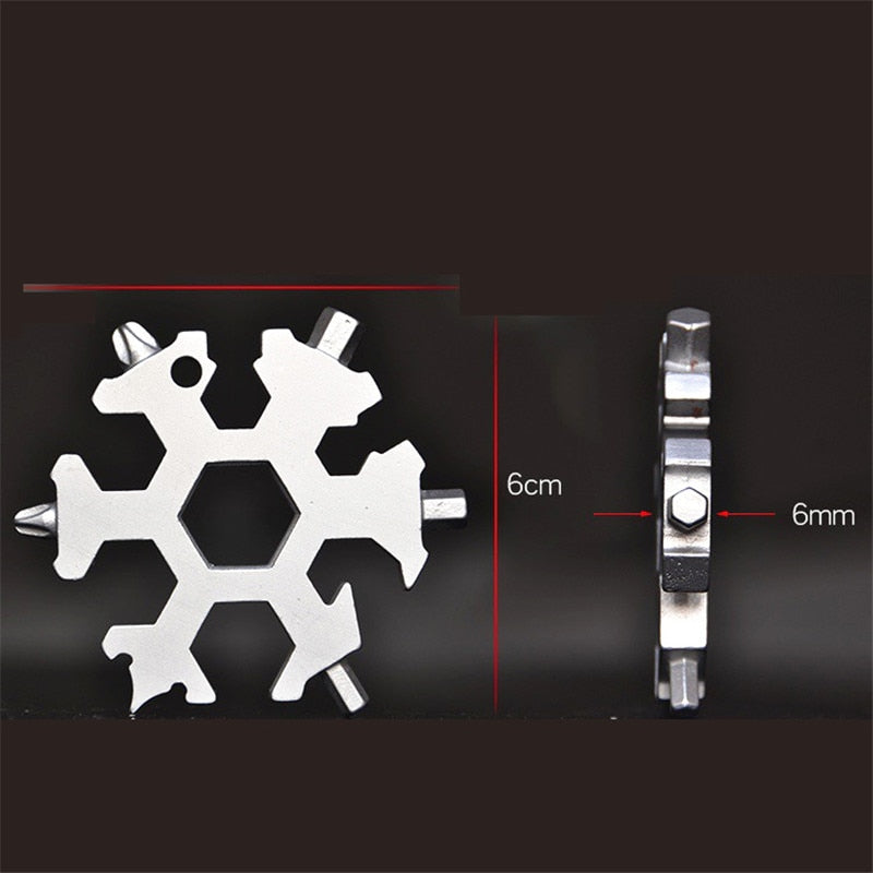 Saker 18-in-1 Stainless Steel Snowflakes Multi-Tool