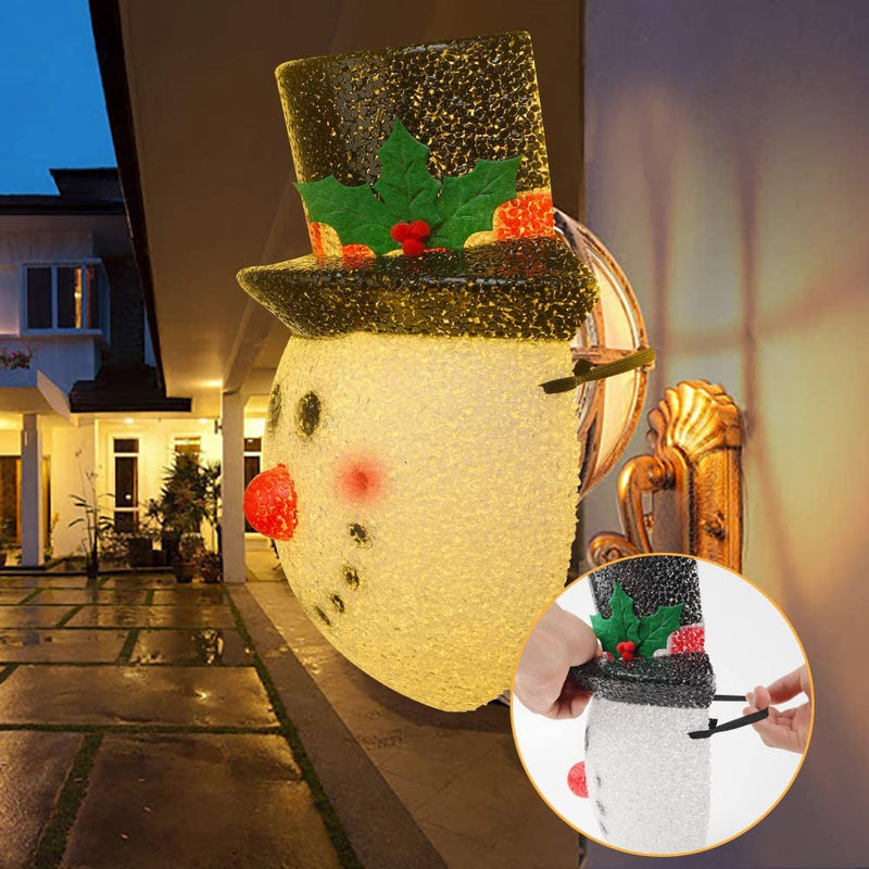 SNOWMAN PORCH LIGHT COVERS