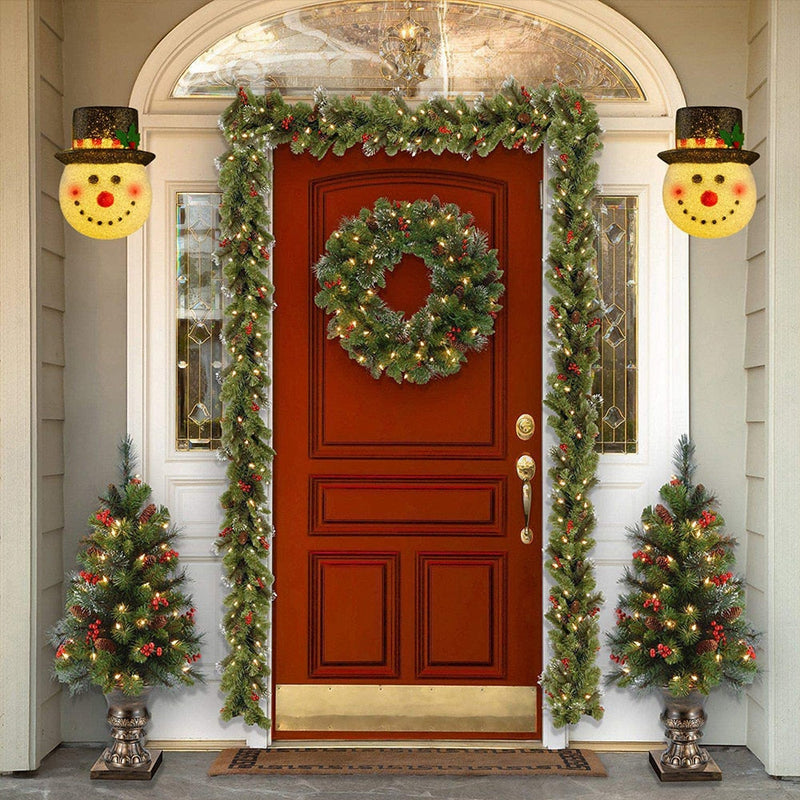 SNOWMAN PORCH LIGHT COVERS