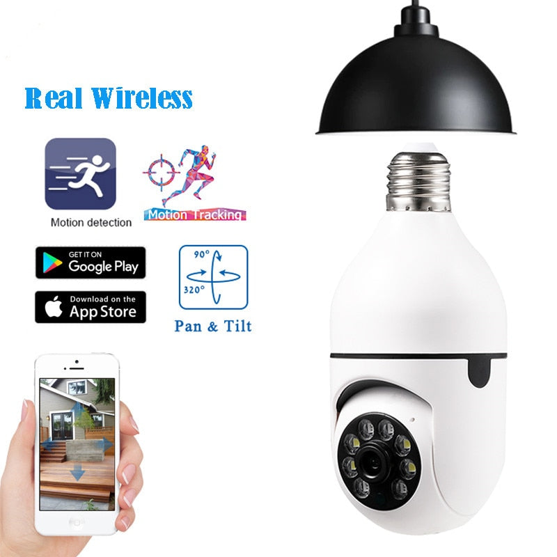 Wireless Wifi Light Bulb Camera Security Camera