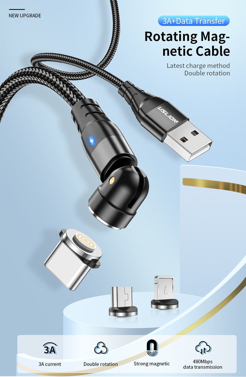 Fast Charging Magnetic Mobile Cable