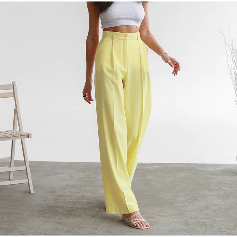 Woman's Casual Full-Length Loose Pants