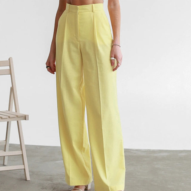 Woman's Casual Full-Length Loose Pants