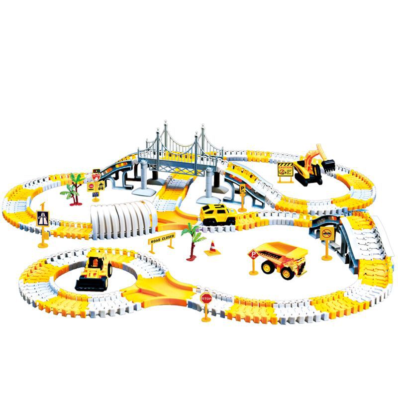 Railroad Magical Luminous Flexible Track Car Toys Children'S Racing Curved Track Lights Cars DIY Toys Children'S Gifts