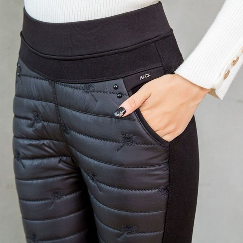 High Waist Warm Down Pants