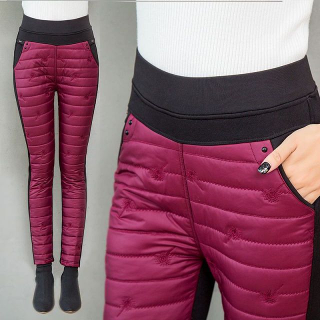 High Waist Warm Down Pants