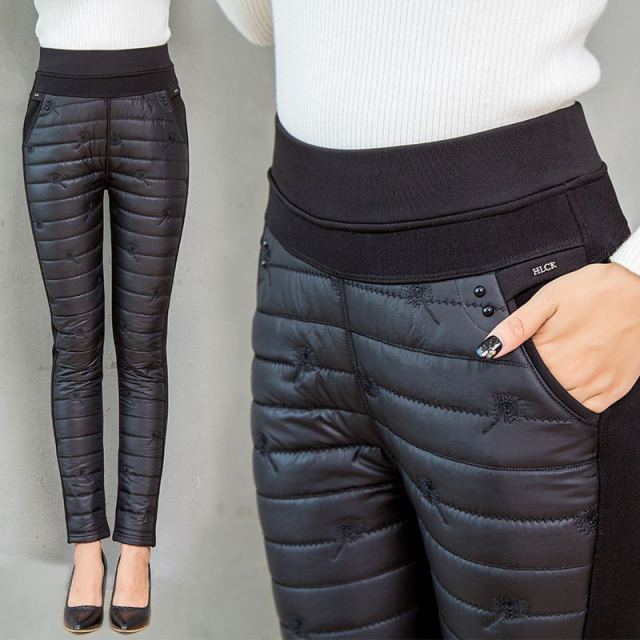 High Waist Warm Down Pants