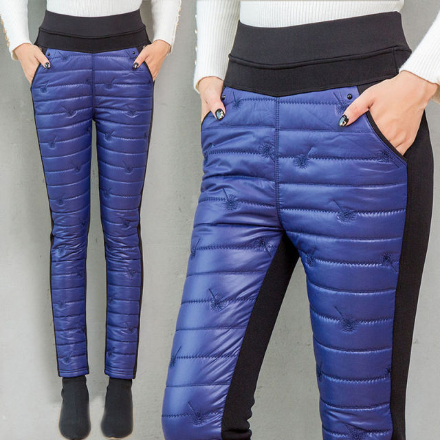 High Waist Warm Down Pants