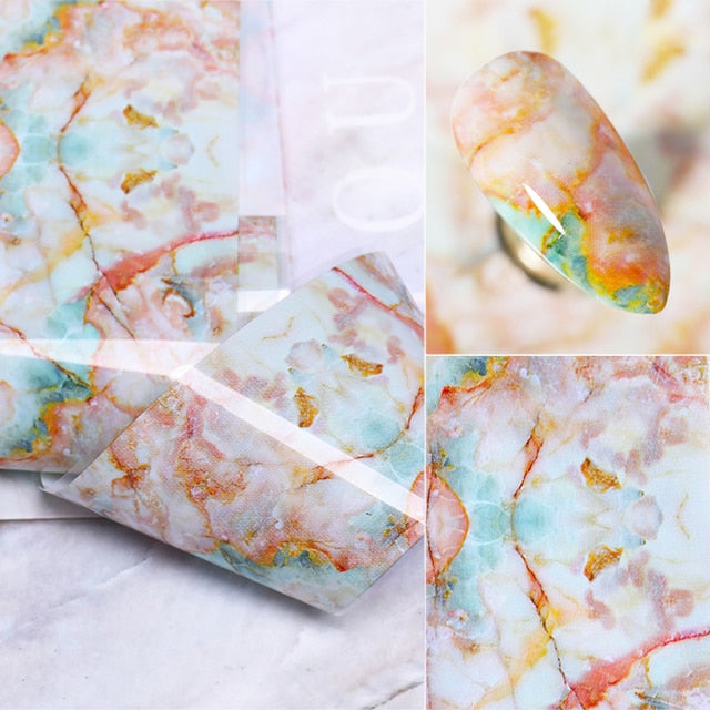 Marble Manicure Transfer Film Set