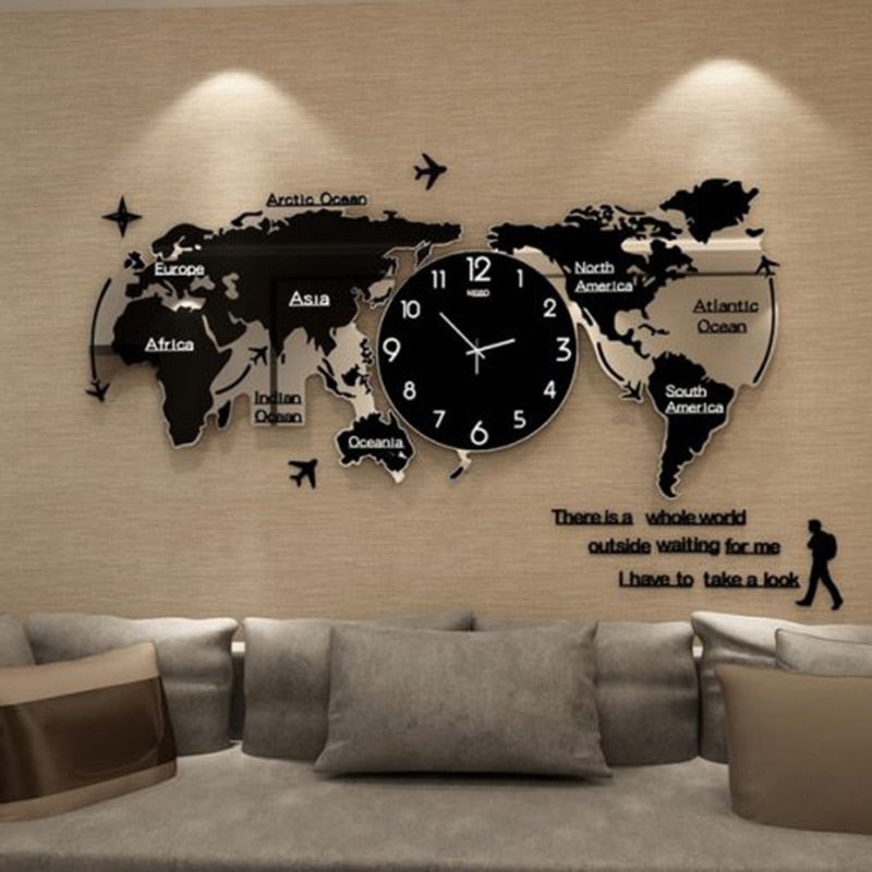 Art Map Digital Clock