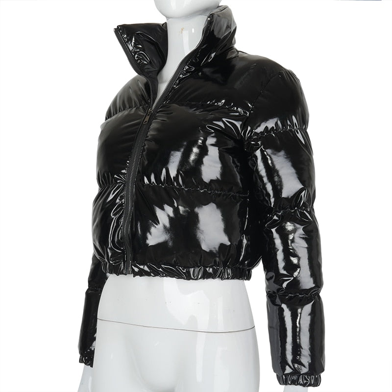 Long Sleeve Zipper Design Gilet Puffer Jacket