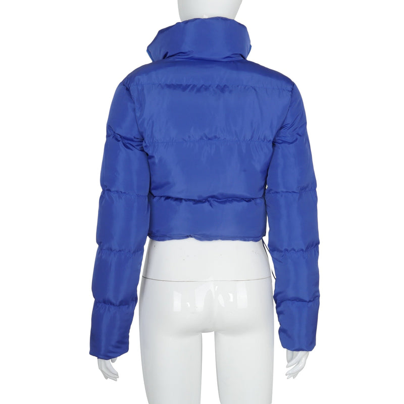 Long Sleeve Zipper Design Gilet Puffer Jacket