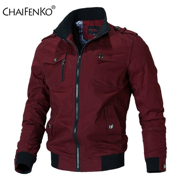 Men's Casual Jacket with Stand-up Collar