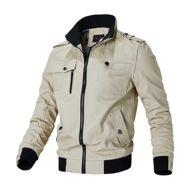 Men's Casual Jacket with Stand-up Collar