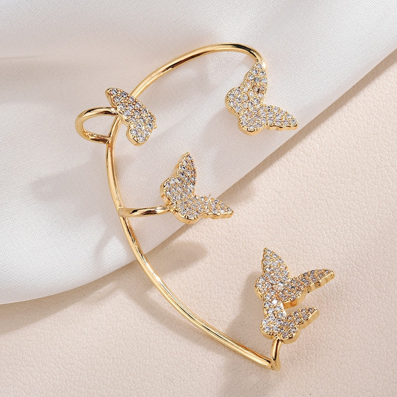 Zircon Butterfly Earrings