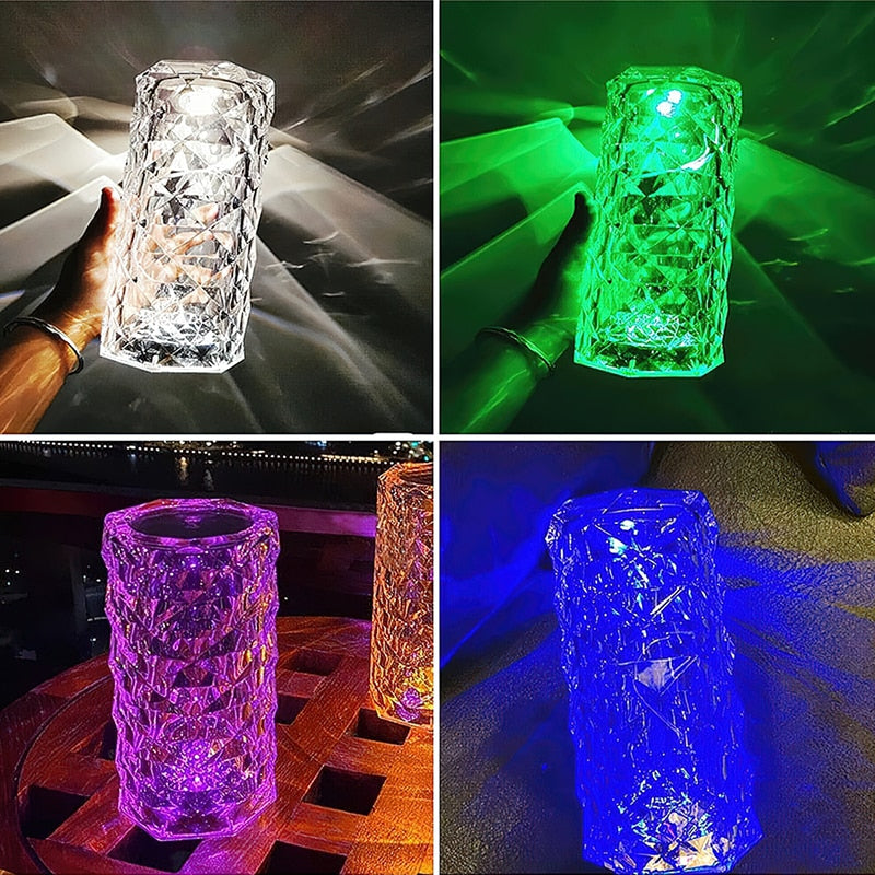 3 Colors Adjustable Diamond Table Lamp - Perfect Home Lamp