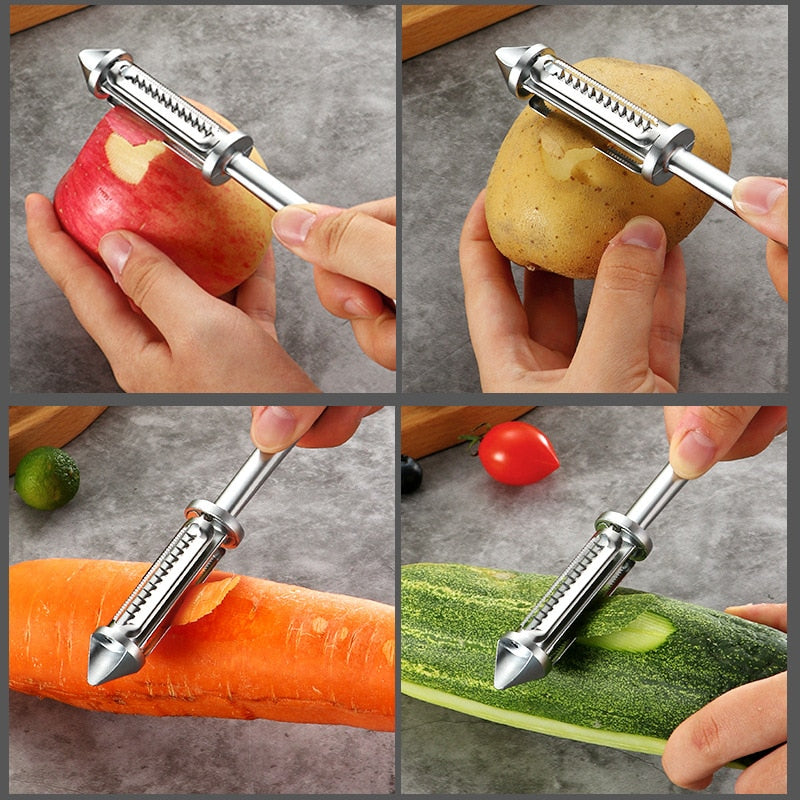 3 in 1 Stainless Steel Peeler