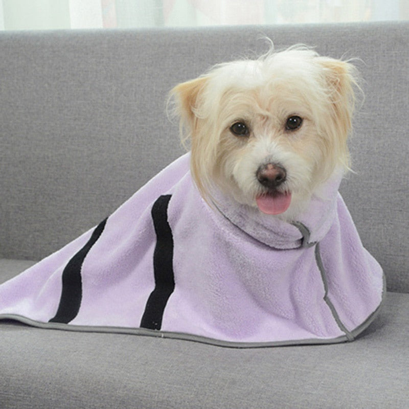 Absorbent Pet Bathrobe