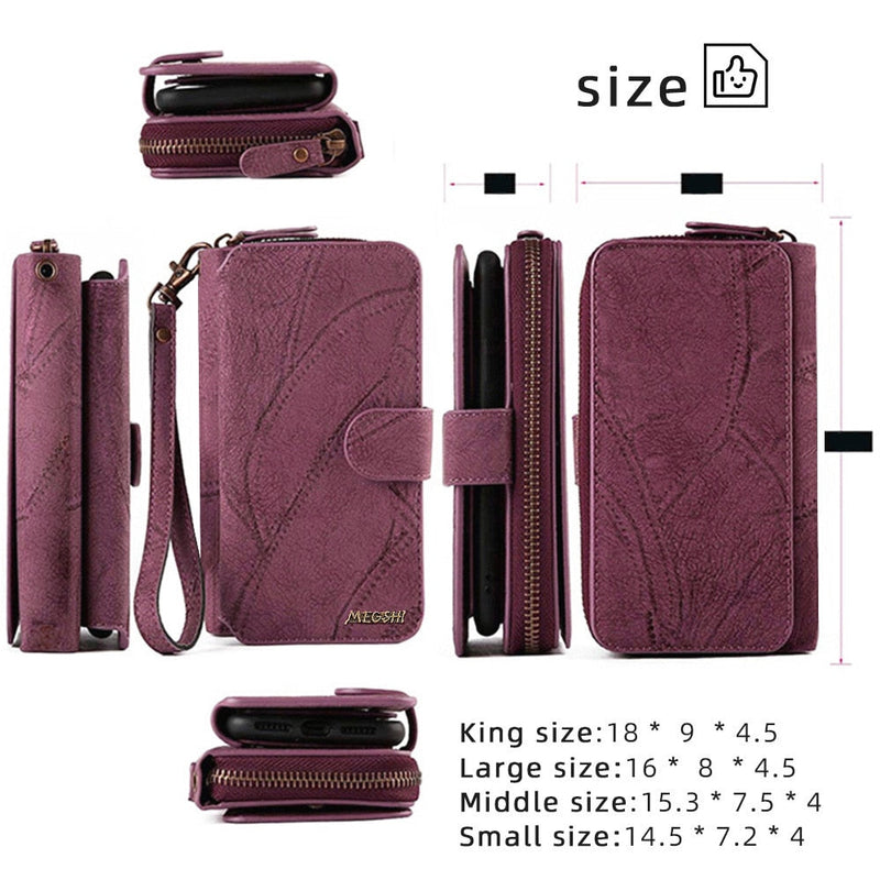 Phone Leather Wallet Case For Samsung