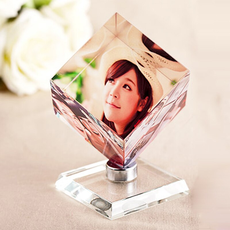 Personalized Rubik's Cube Crystal Picture Frame