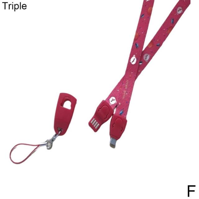 3-in-1 Multi-function Data Cable Lanyard