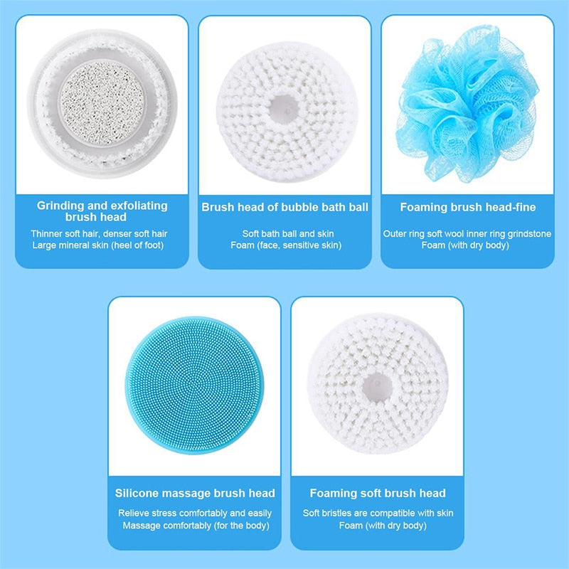 5 In 1 -  Electric Bath Shower Brush