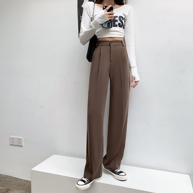 Woman's Casual Full-Length Loose Pants