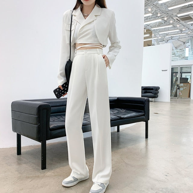 Woman's Casual Full-Length Loose Pants