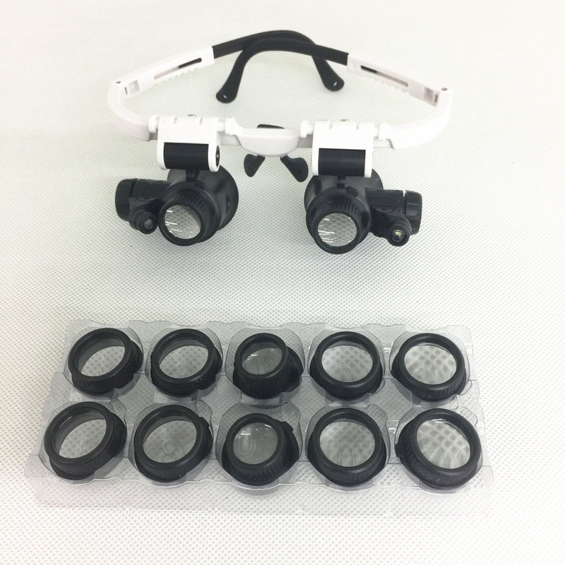 LED Glasses Magnifier ( 6x 8x 10x 15x 20x 23x )