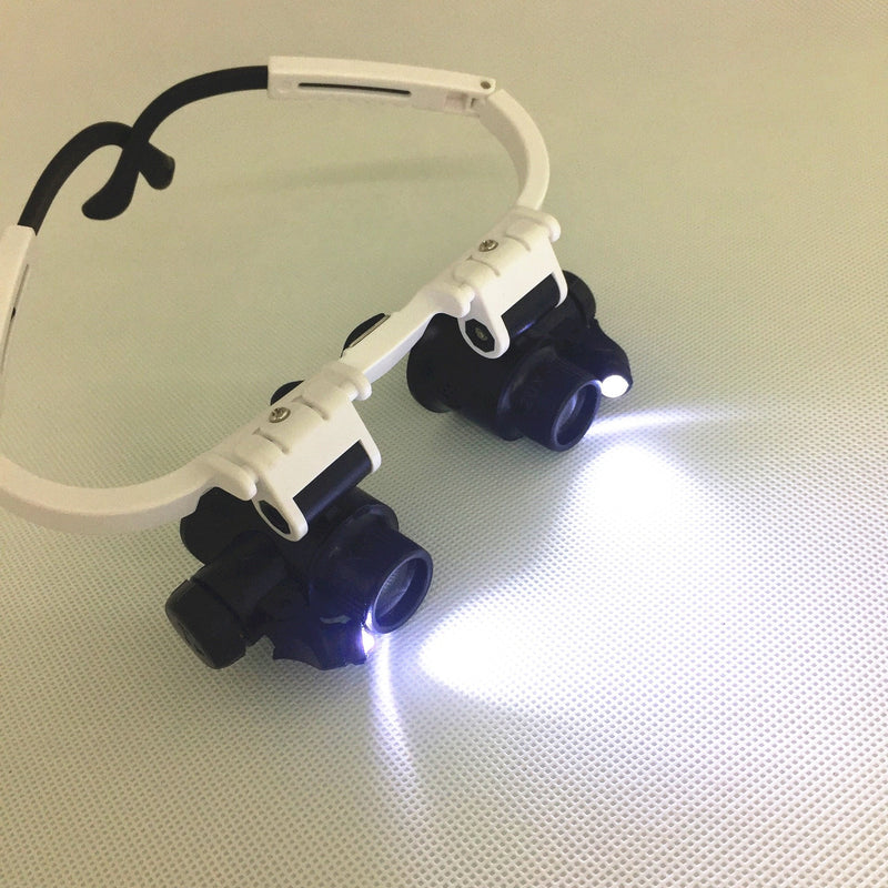 LED Glasses Magnifier ( 6x 8x 10x 15x 20x 23x )