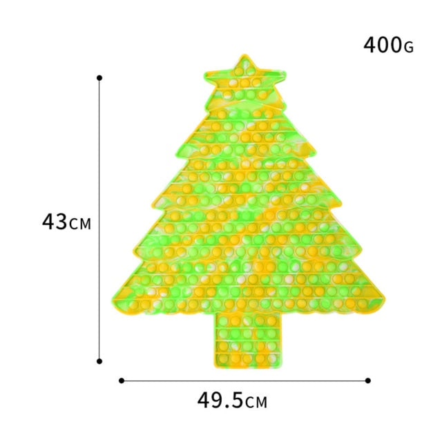 3D Christmas Pop Bubble Toy