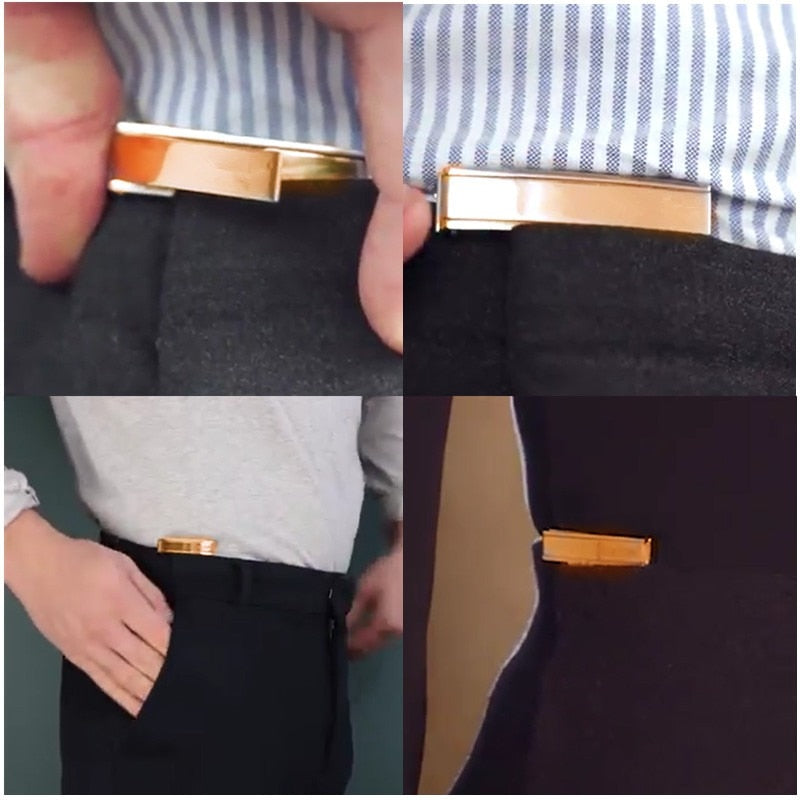 Lazy belt buckle - belt buckle with invisible elastic buckle - Mini POP BUCKLE