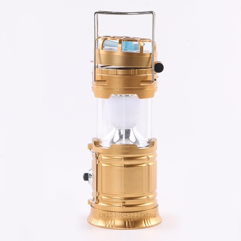 6 in 1 Portable Outdoor LED Camping Lantern With Fan