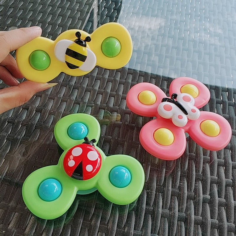 Cute Cartoon Suction Cup Spinner Toy