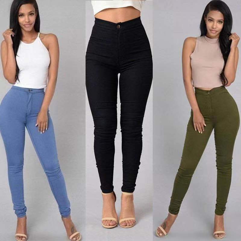 Luxe Stretch Butt Lift High Waist Tummy Slimming Plus-Size Denim Jeans Leggings